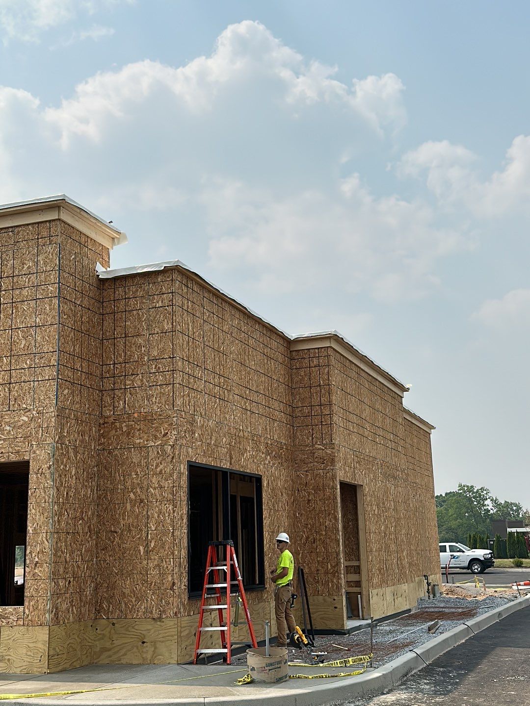 A&A Contracting - Popeye's Restaurant Mid-Installation Commercial Roof Border 2